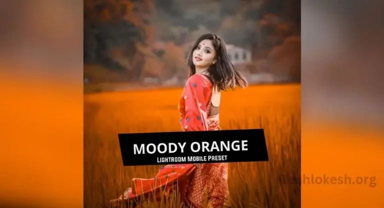 Moody Orange Tone Lightroom Preset