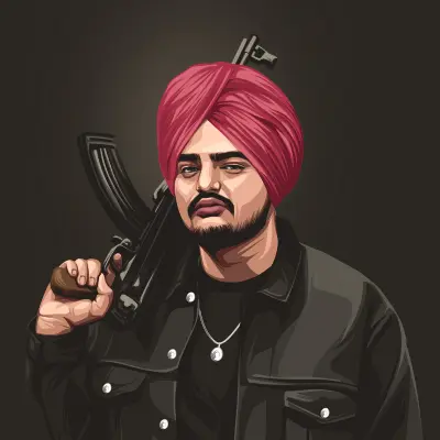 Sidhu Moose Wala Cartoon Photo