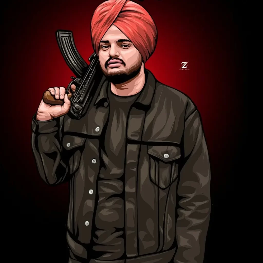 Sidhu Moose Wala Cartoon Photo