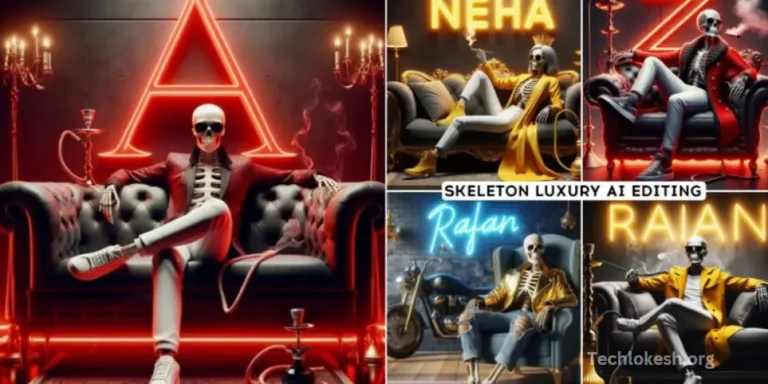 Skeleton Luxury Name Ai Photo Editing Prompt 2024